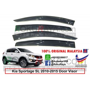 Kia Sportage SL (3rd Gen) 2010-2015 AG Door Visor Air Press Wind Deflector (Big 12cm Width)